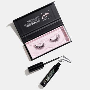 Glamnetic Livin' Lashes and Liquid Magnetic Eyeliner Set - False Eyelashes NWT